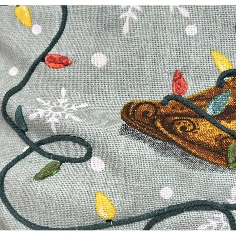Pioneer Woman Decorative Throw Pillow Holiday Boot Painted Sparkly No INSERT